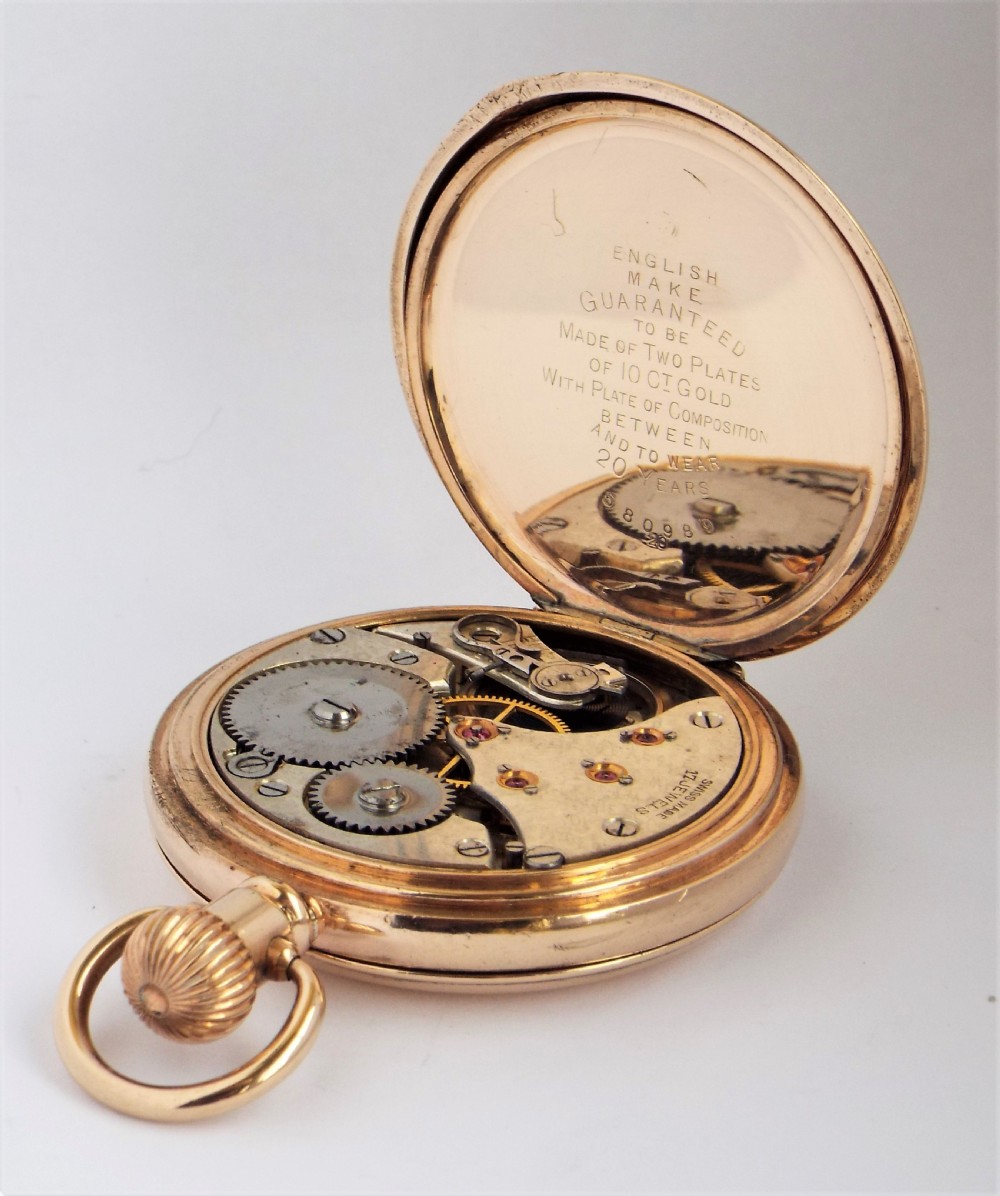 A 1920s Swiss full hunter pocket watch. View V