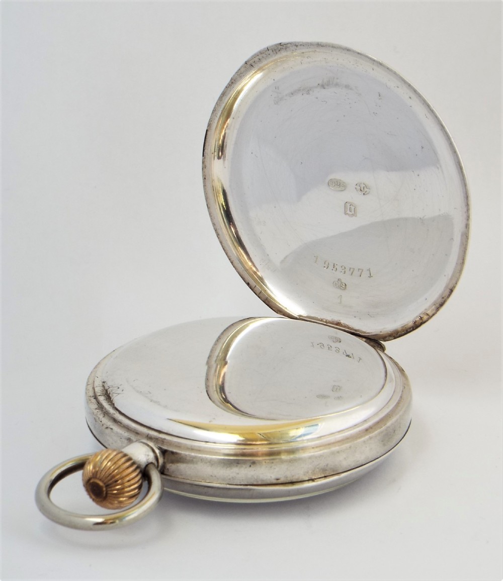 Antique silver Limit pocket watch, 1917. View III