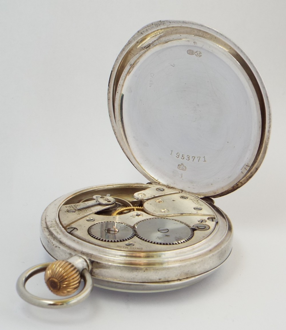 Antique silver Limit pocket watch, 1917. View IV