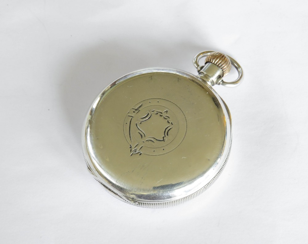 Silver J W Benson pocket watch View IV