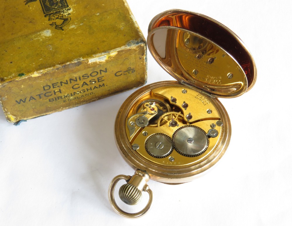Antique Denco pocket watch by Dennison View III
