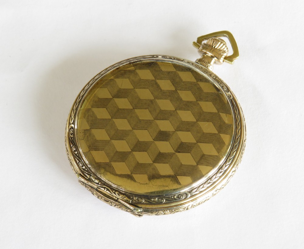 Antique MRC Croissant full hunter pocket watch View IV