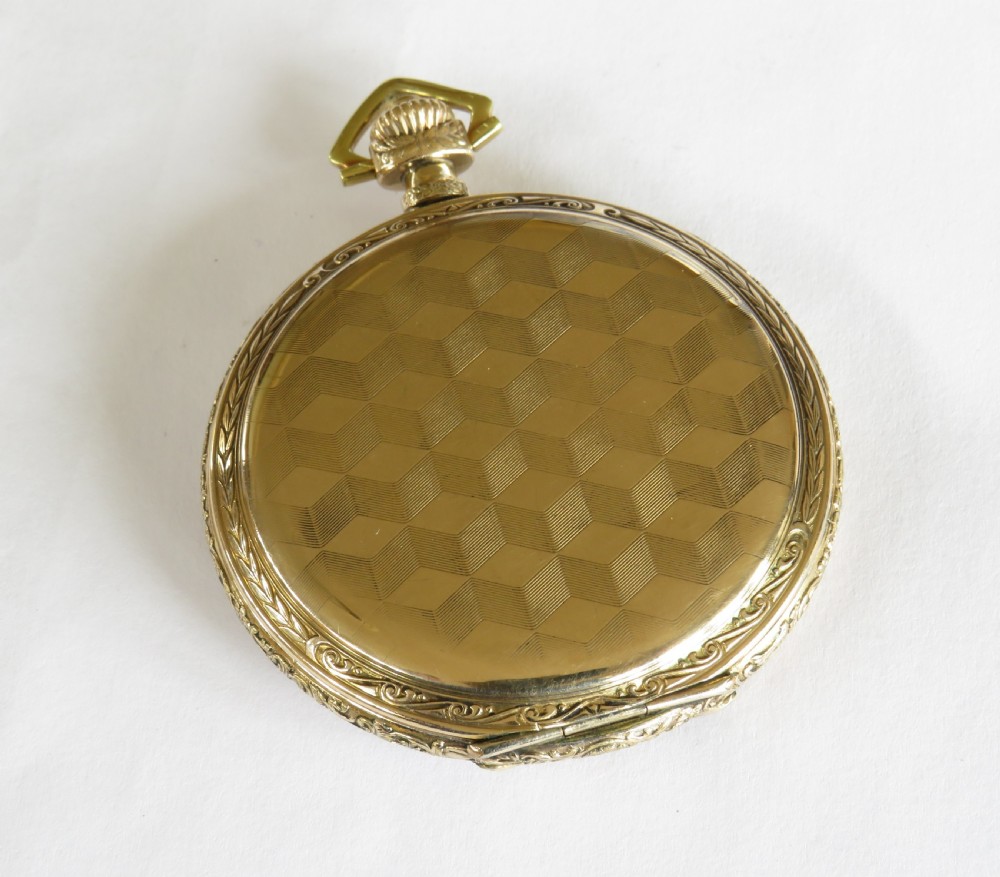 Antique MRC Croissant full hunter pocket watch View VI
