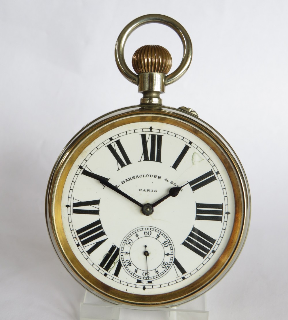Antique goliath pocket watch by Japy Freres View II