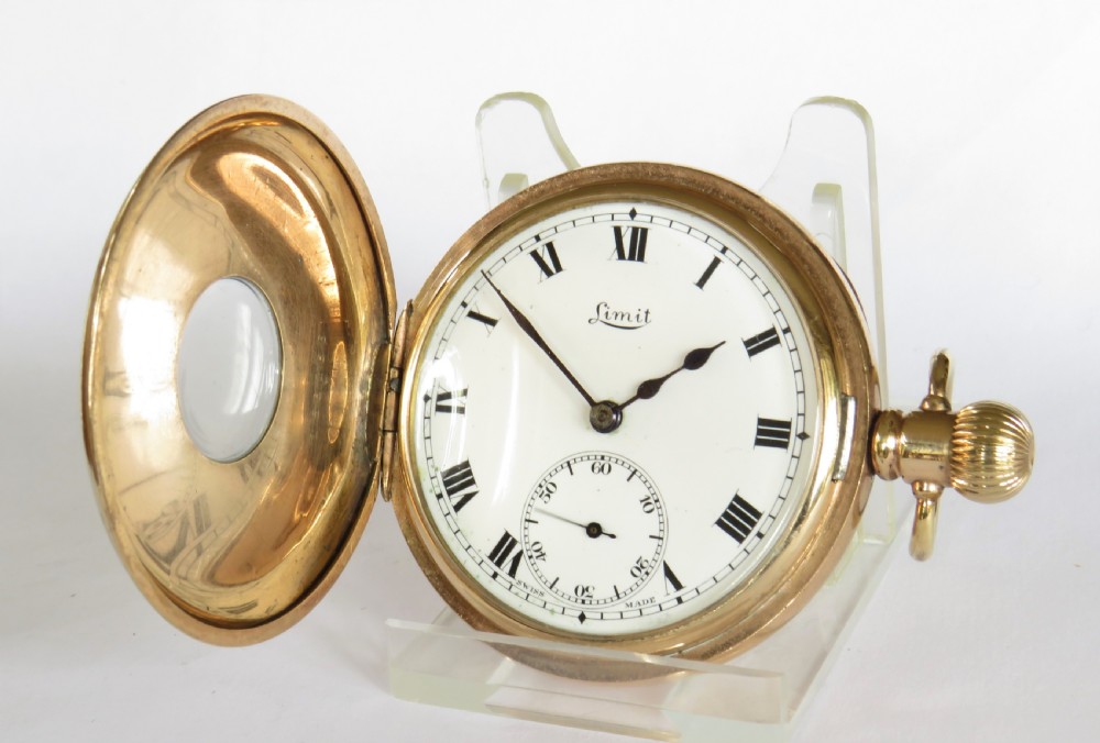 Antique Limit half hunter pocket watch View II