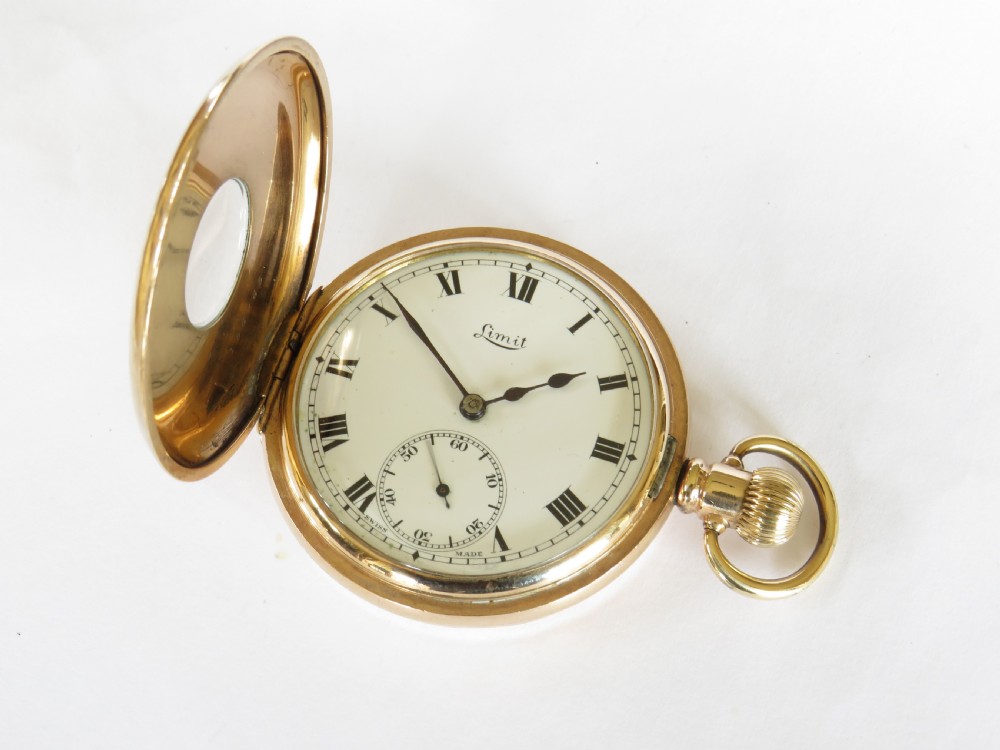 Antique Limit half hunter pocket watch View III