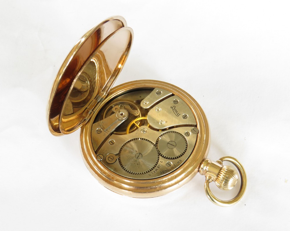 Antique Limit half hunter pocket watch View IV