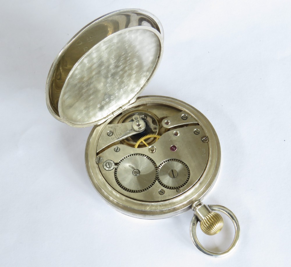 Antique silver Syren full hunter pocket watch View III