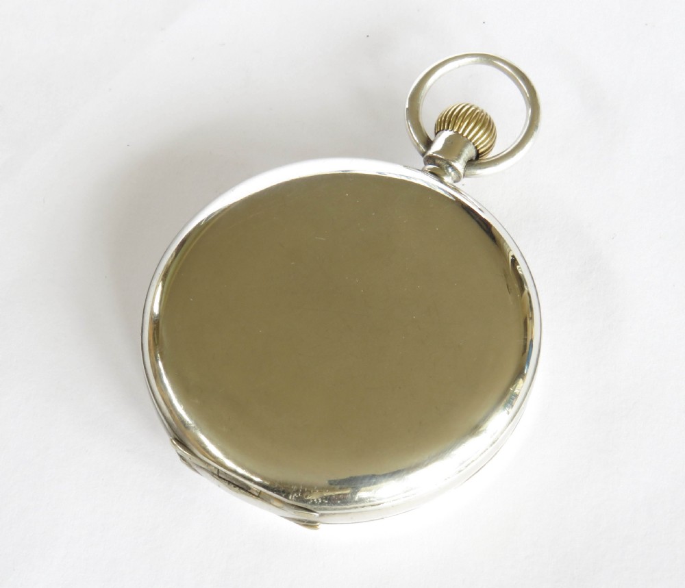 Antique silver Syren full hunter pocket watch View IV