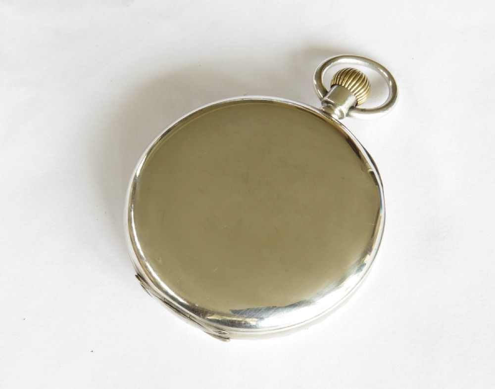 Antique silver Syren full hunter pocket watch View V