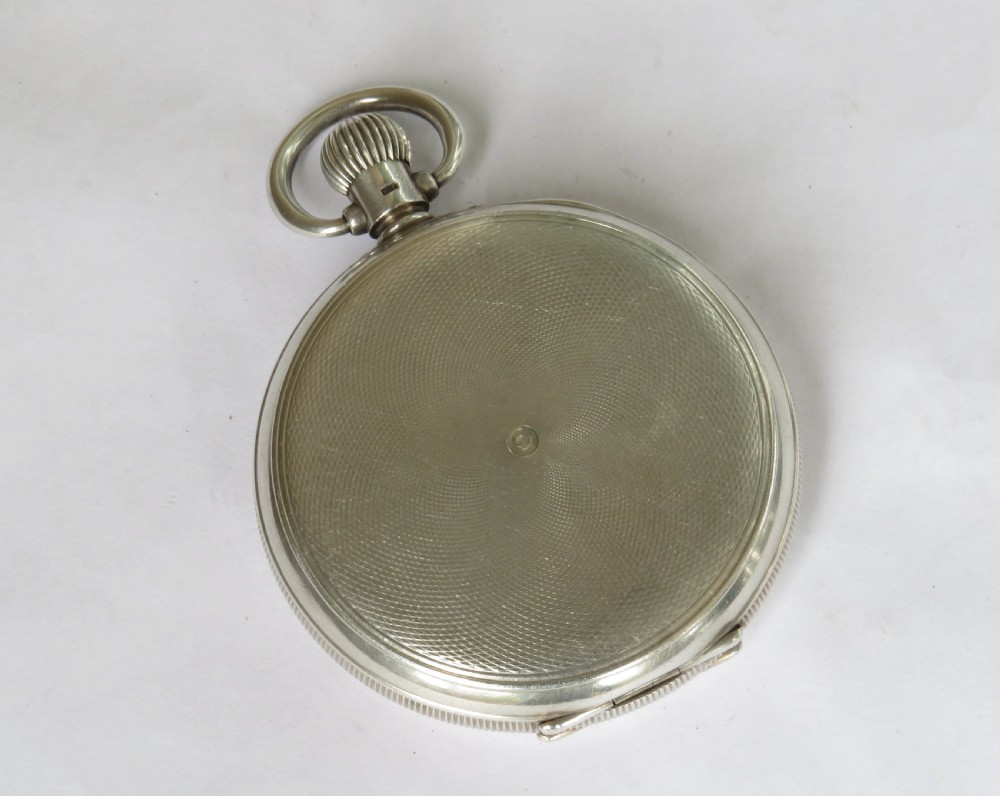1939 silver Bravington Renown full hunter pocket watch View VI