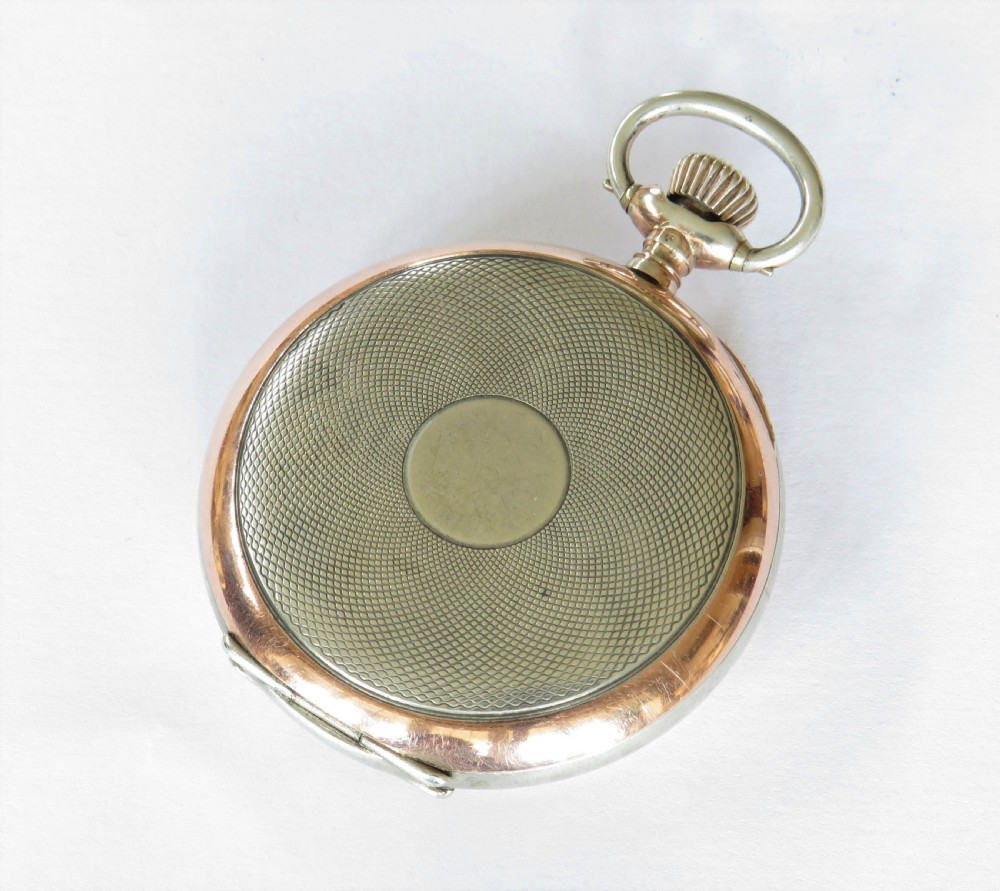Antique silver Omega pocket watch, 1912 View VI
