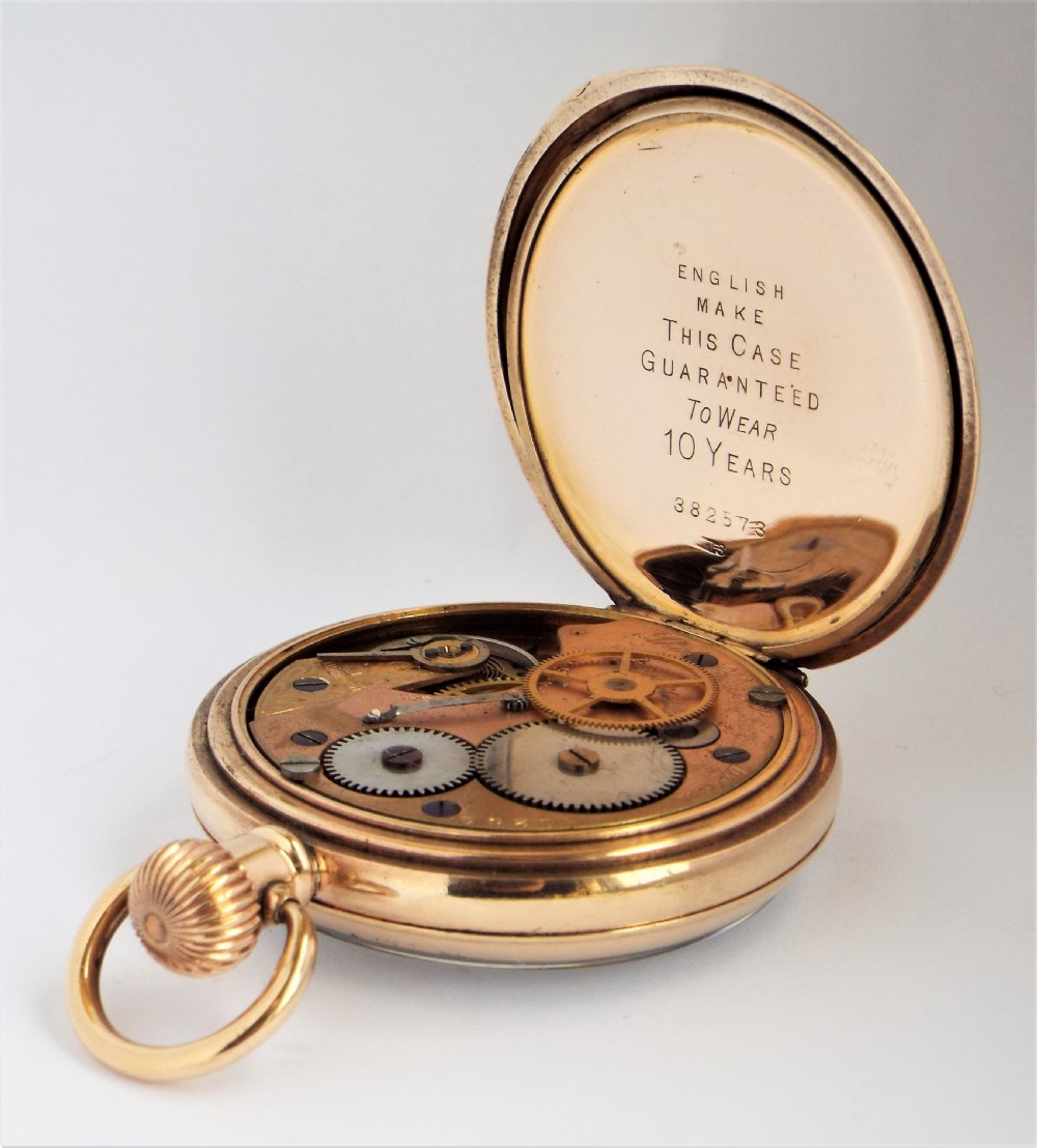 1910s Thomas Russell centre seconds chronograph pocket watch. View IV