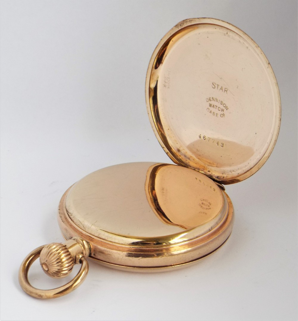 1920s Swiss full hunter pocket watch. View IV