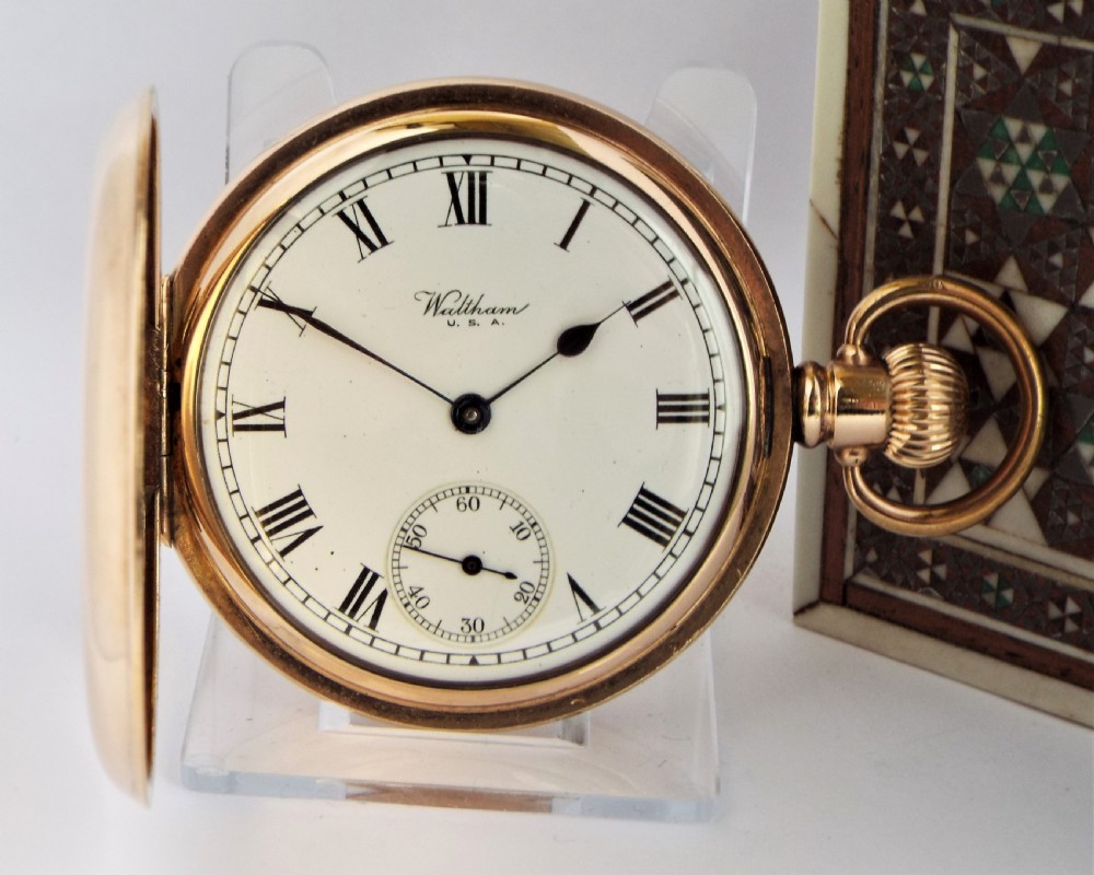 Waltham full hunter pocket watch, 1925.