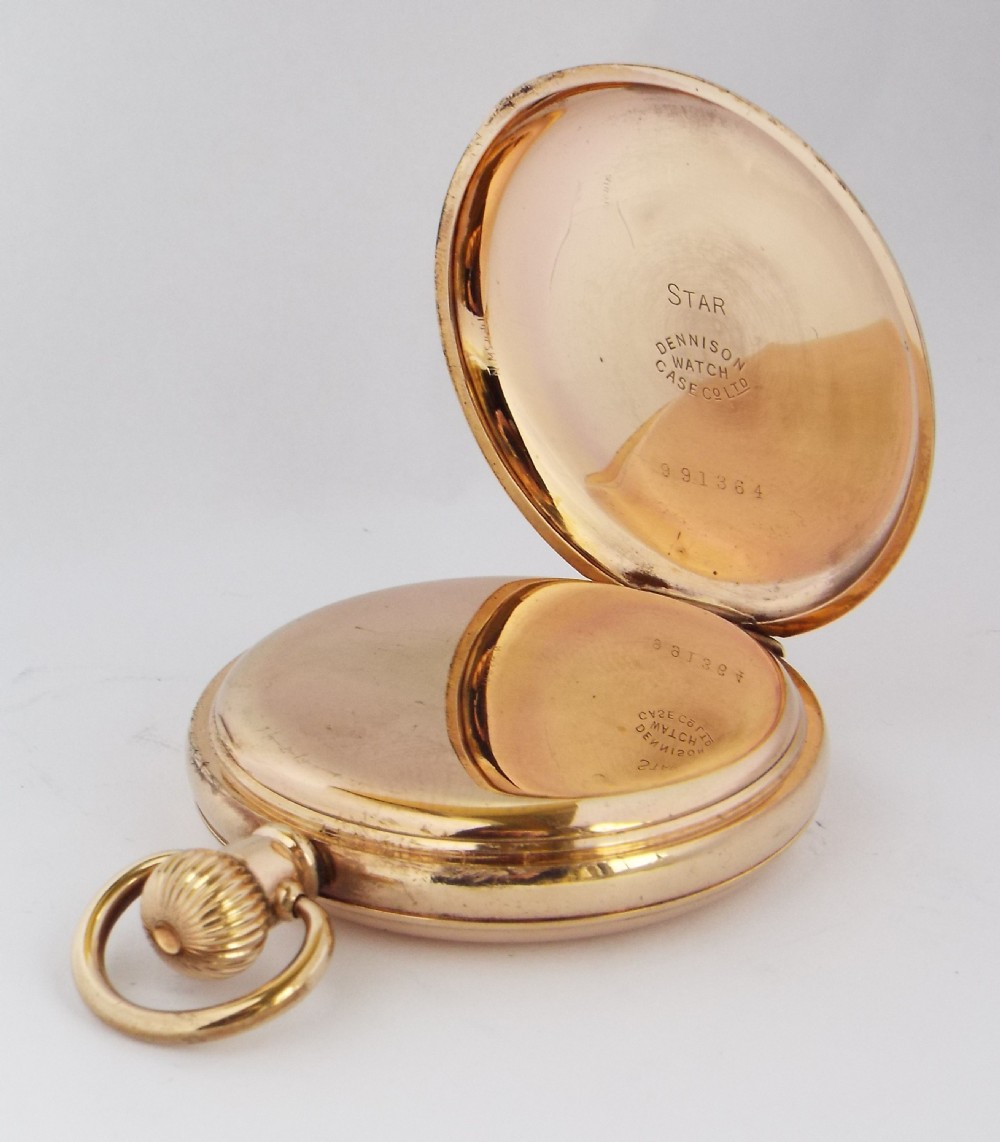 Waltham full hunter pocket watch, 1925. View IV