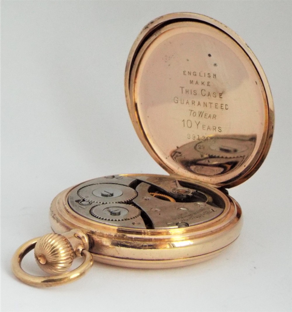 Waltham full hunter pocket watch, 1925. View V