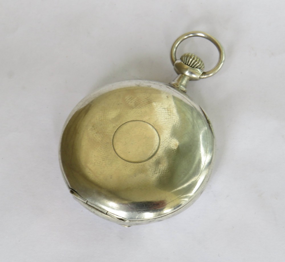 Antique silver Omega pocket watch View V