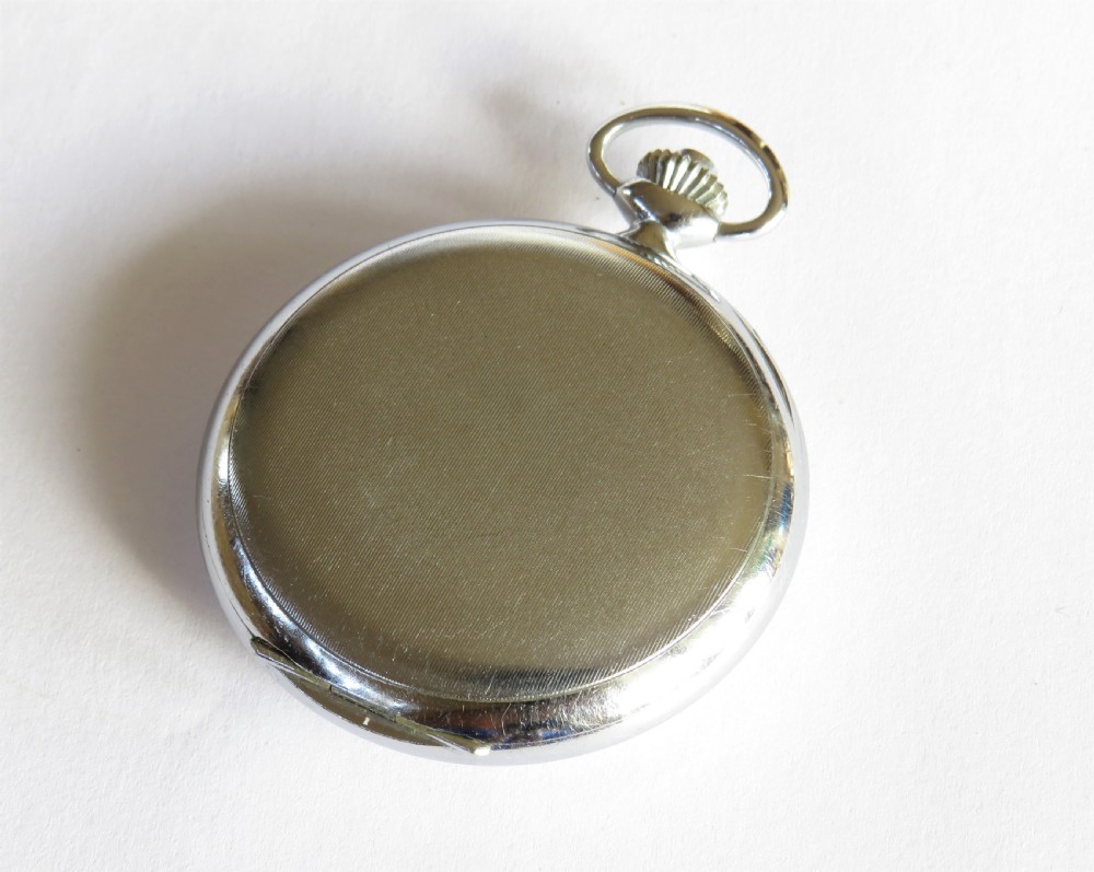 1940s motor racing chronograph pocket watch View V
