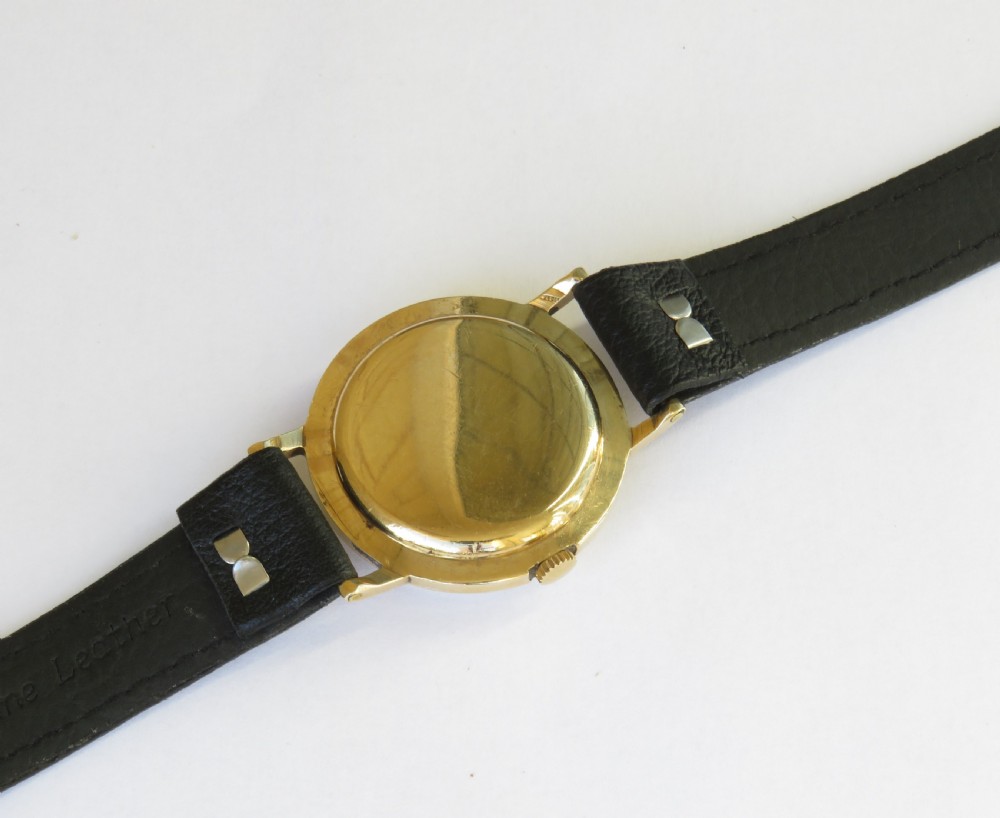 Gents 9ct gold Audax wrist watch, 1960 View V