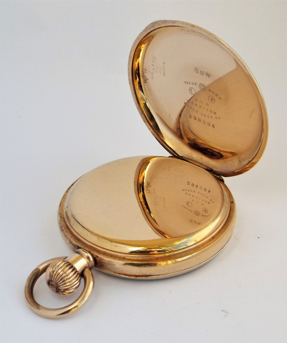 Antique Waltham pocket watch, 1908. View II
