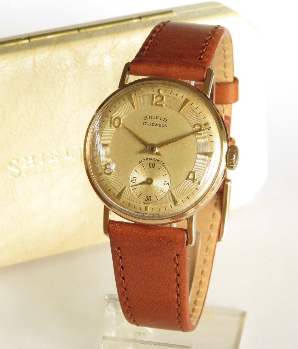 1950s mid-size Shield wrist watch