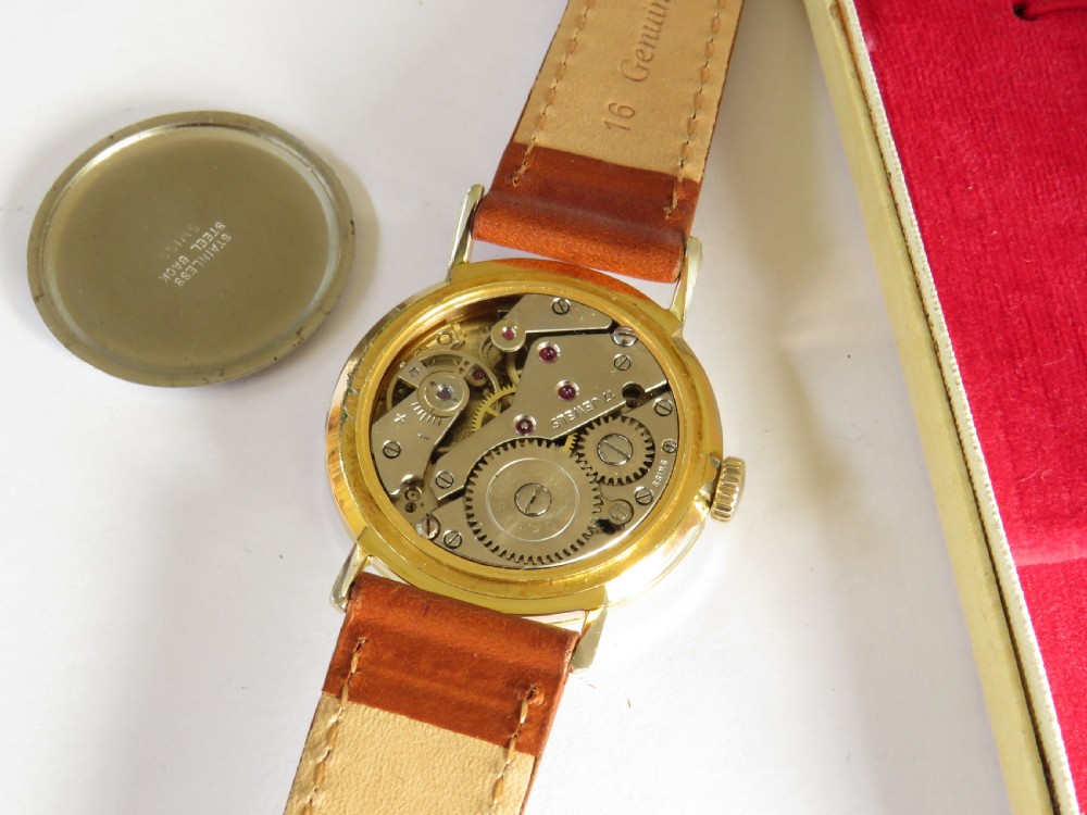 1950s mid-size Shield wrist watch View IV