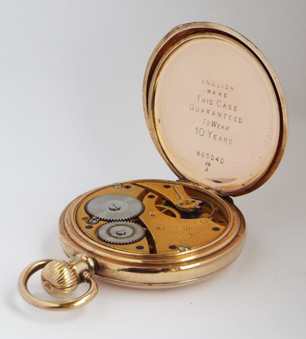 Waltham Traveler full hunter pocket watch, 1907. View V