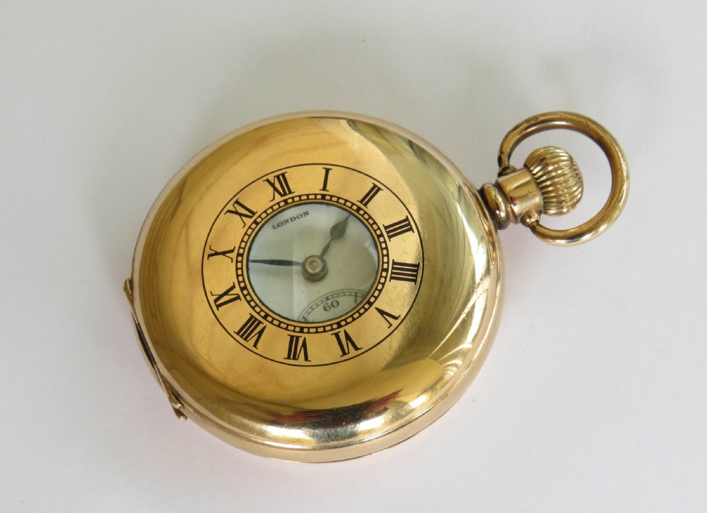 Antique half hunter pocket watch, Sir John Bennett