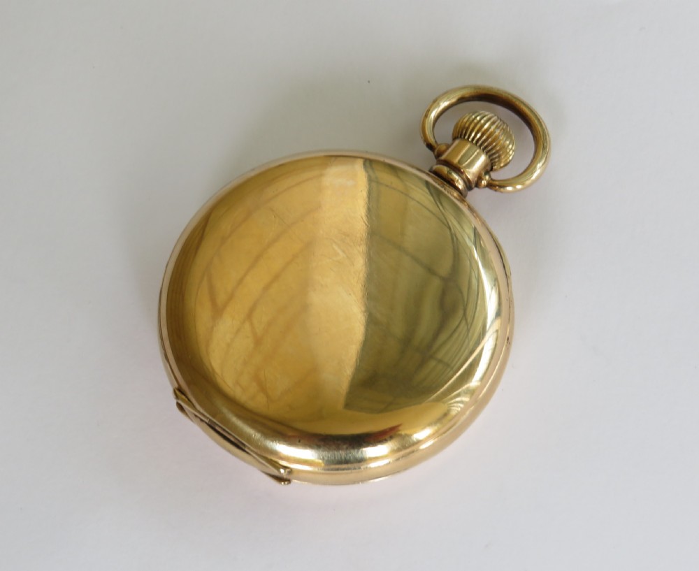 Antique half hunter pocket watch, Sir John Bennett View VI