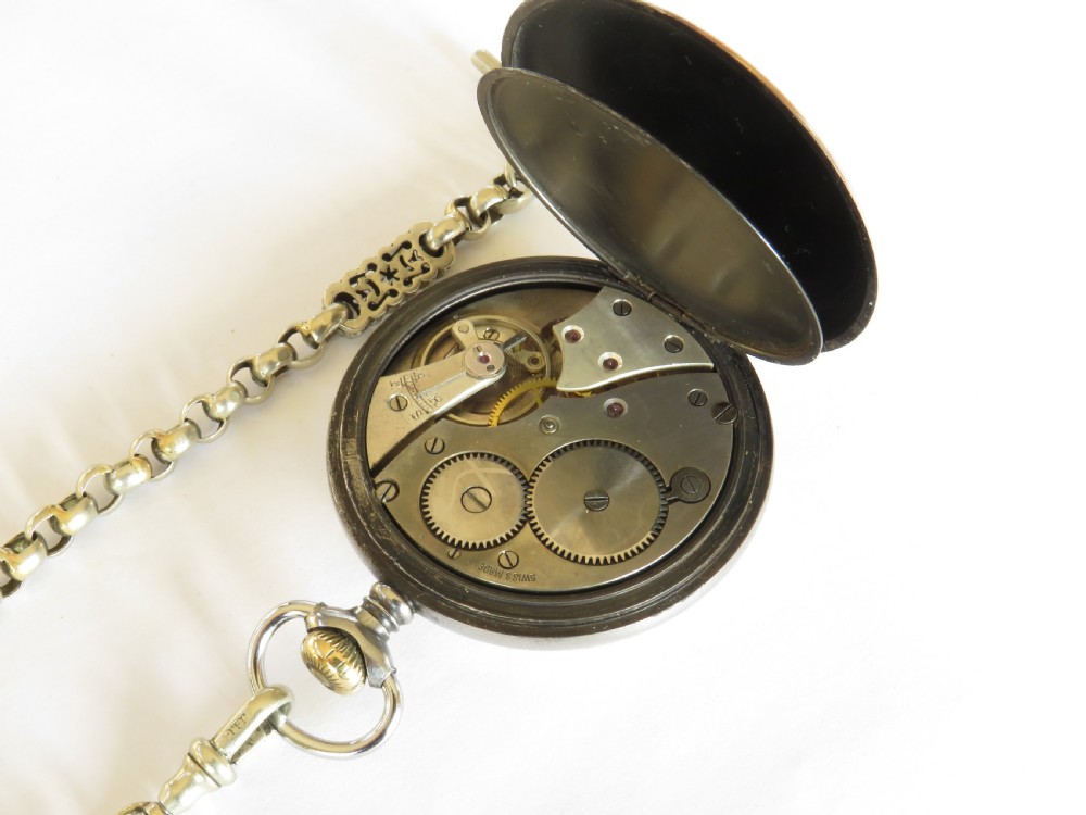 1930s Revue pocket watch and chain View II