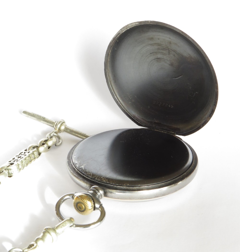 1930s Revue pocket watch and chain View III