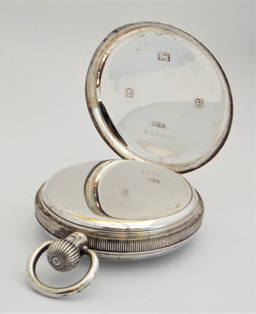 Antique silver H Williamson Coventry pocket watch. View III