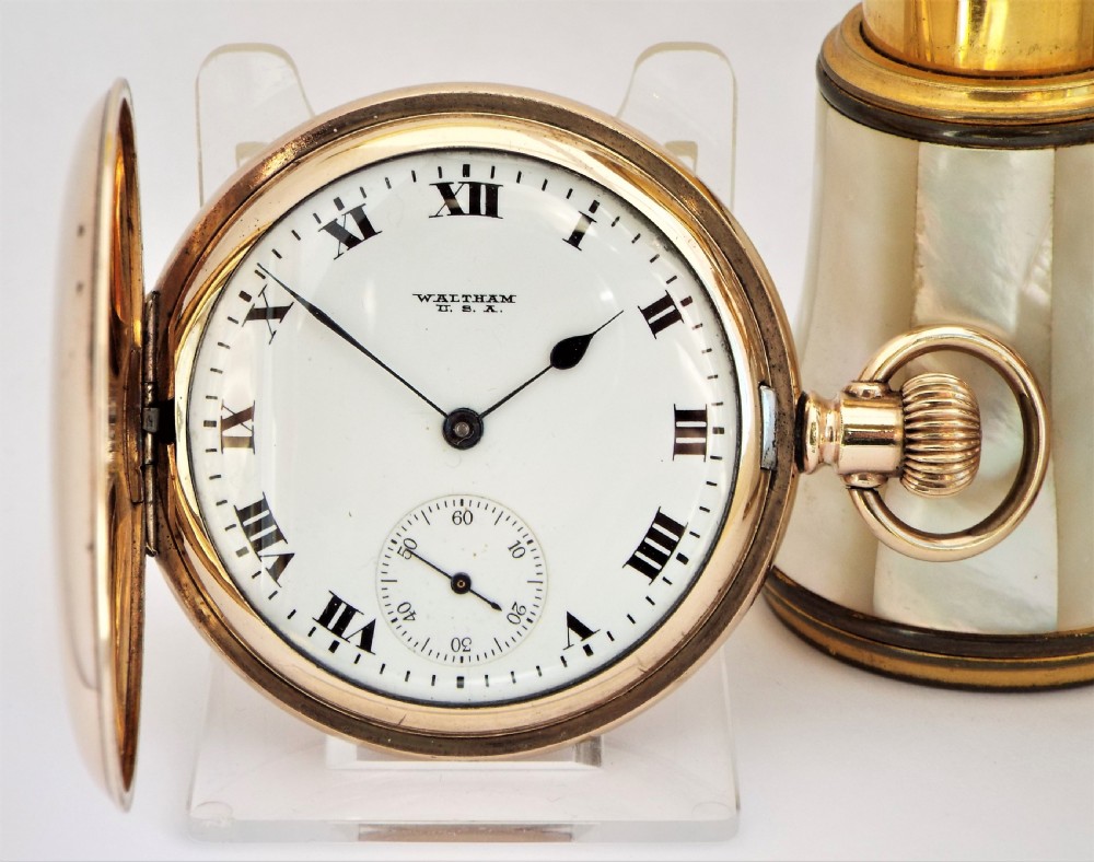 Waltham full hunter pocket watch, 1919.