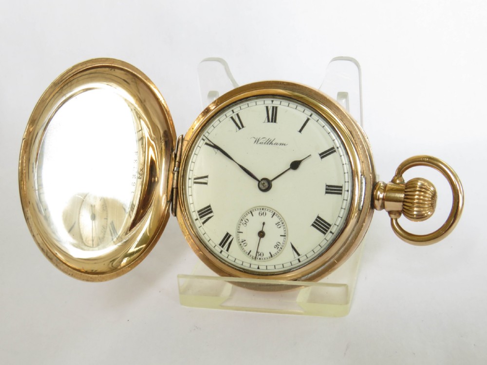 Antique Waltham full hunter pocket watch, 1903