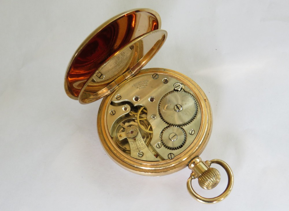Antique 1920s Record stem winding pocket watch View III