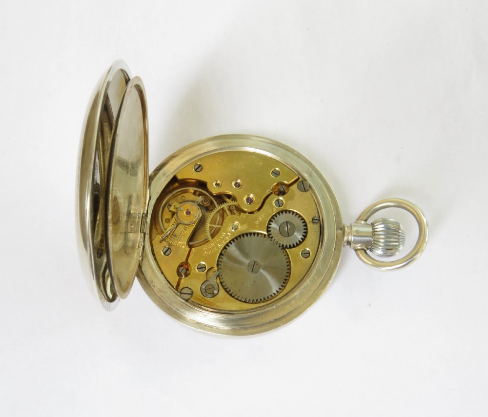 1910s Lowiza silver full hunter pocket watch View IV
