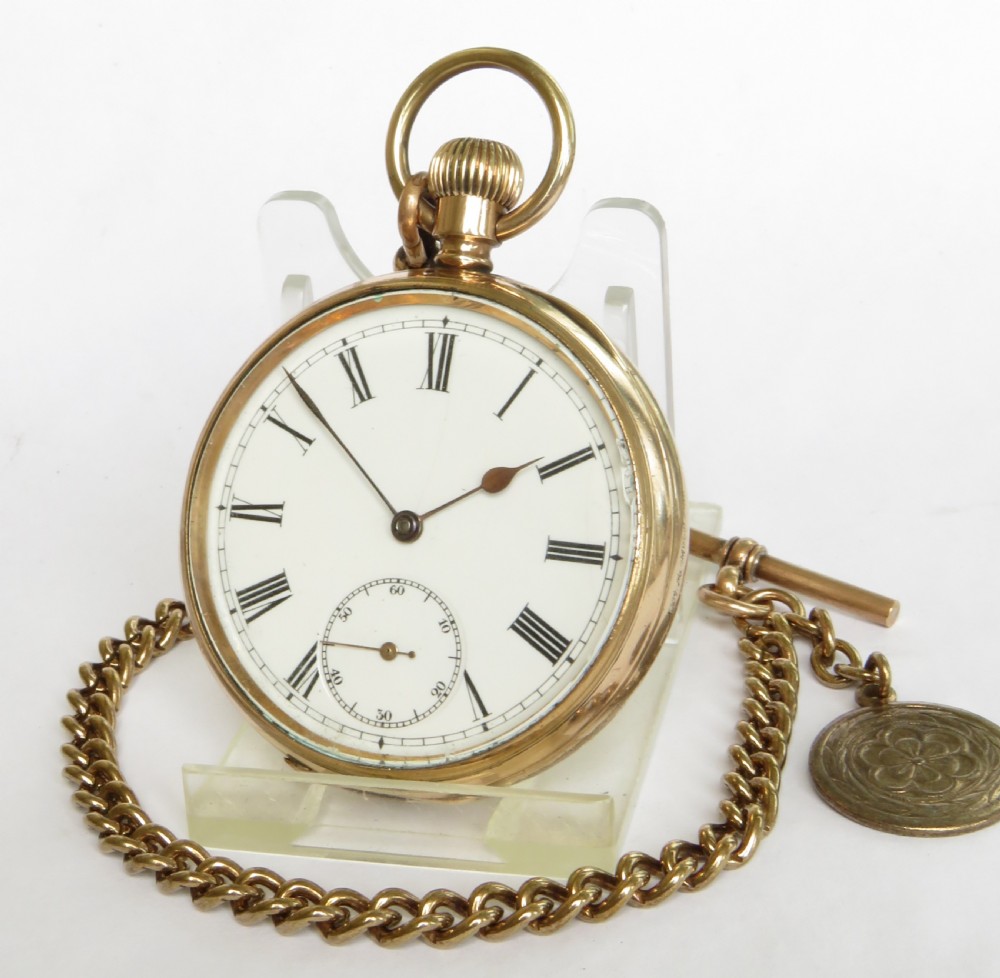 Antique Omega pocket watch and chain