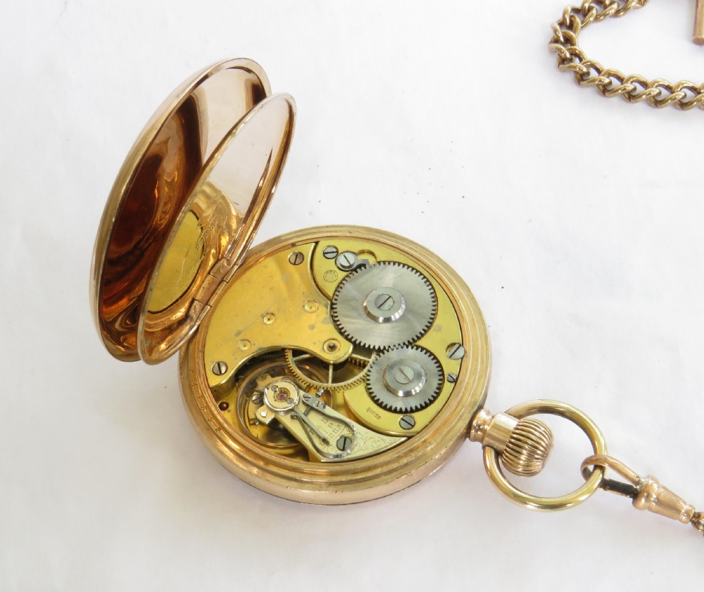 Antique Omega pocket watch and chain View IV