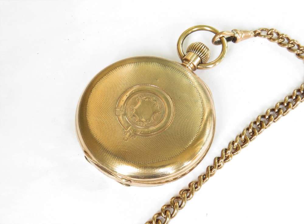 Antique Omega pocket watch and chain View V