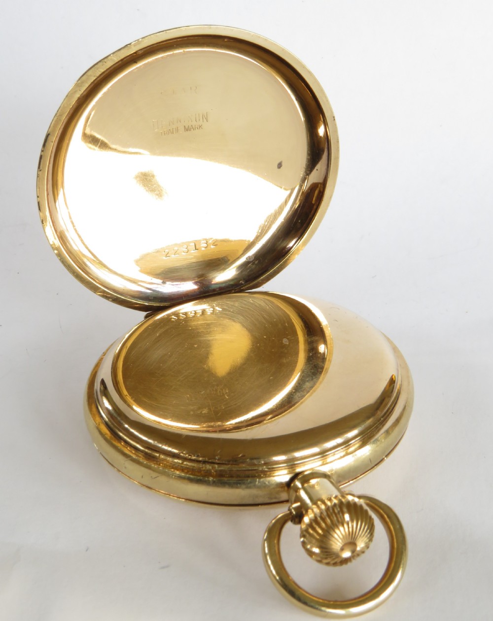 Antique Waltham Traveler half hunter pocket watch View V