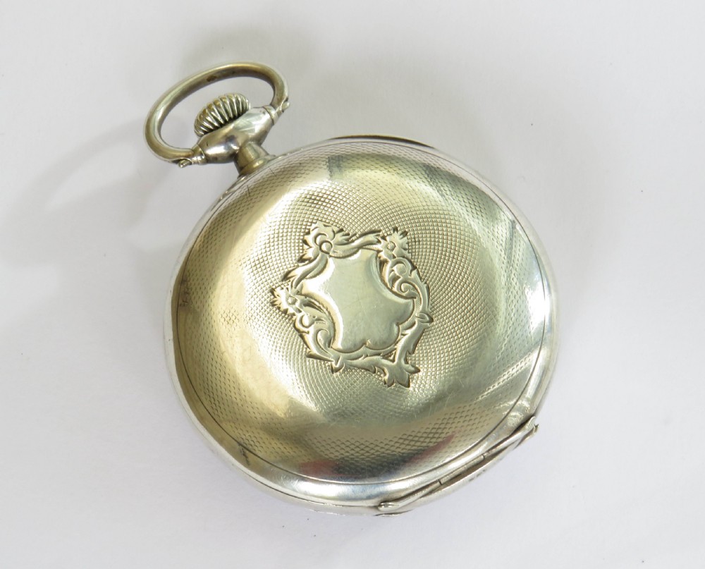 Antique silver Omega pocket watch View VI