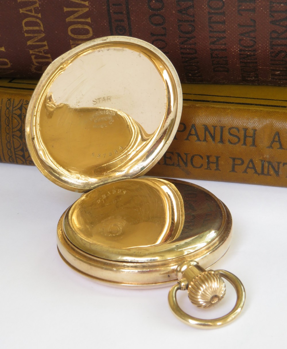 Waltham Traveler full hunter pocket watch, 1913. View V