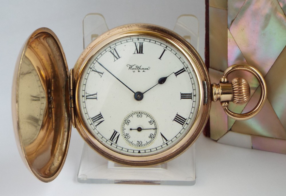 Waltham full hunter pocket watch, 1924.