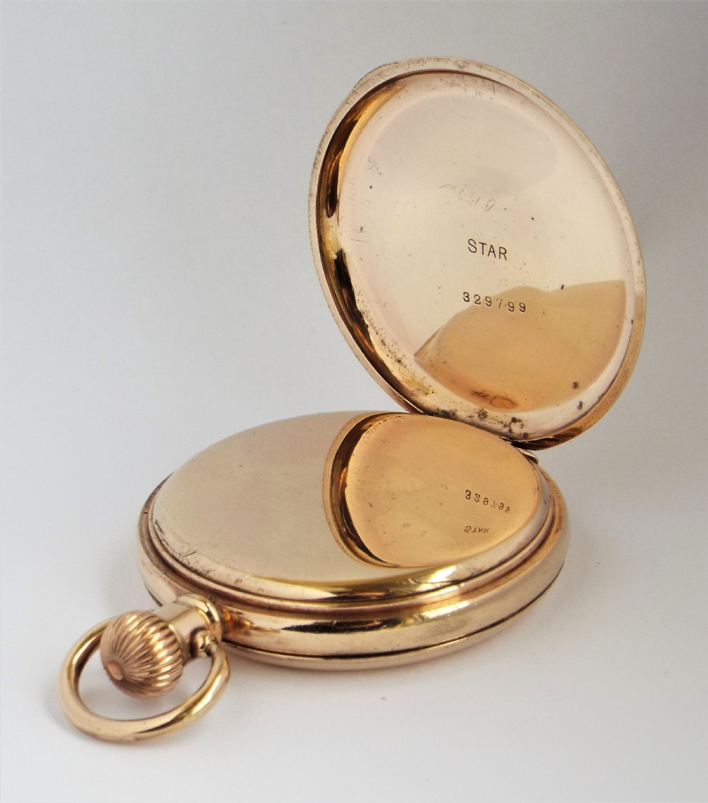 Waltham full hunter pocket watch, 1924. View II