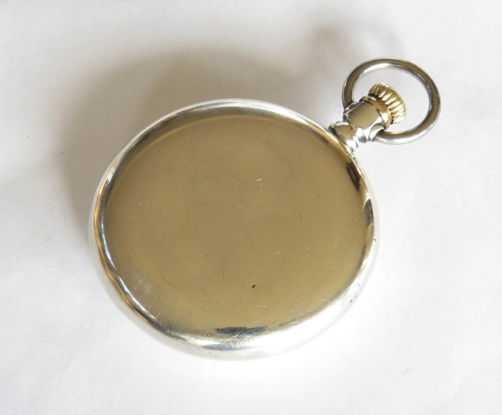 Antique silver Longines pocket watch View IV