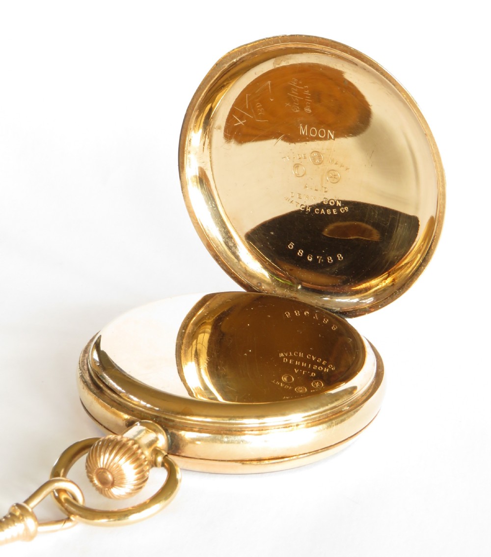 Antique Stauffer & Co pocket watch and chain View III