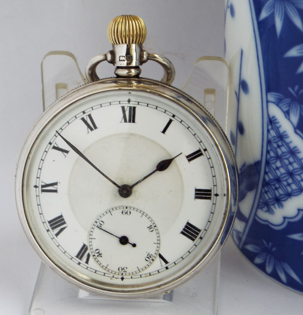1931 silver Revue pocket watch.
