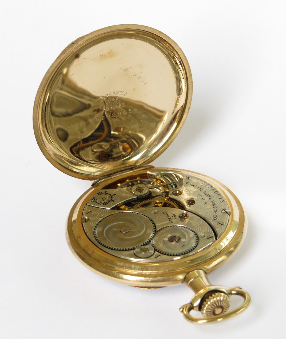 Antique 1913 Elgin pocket watch View IV