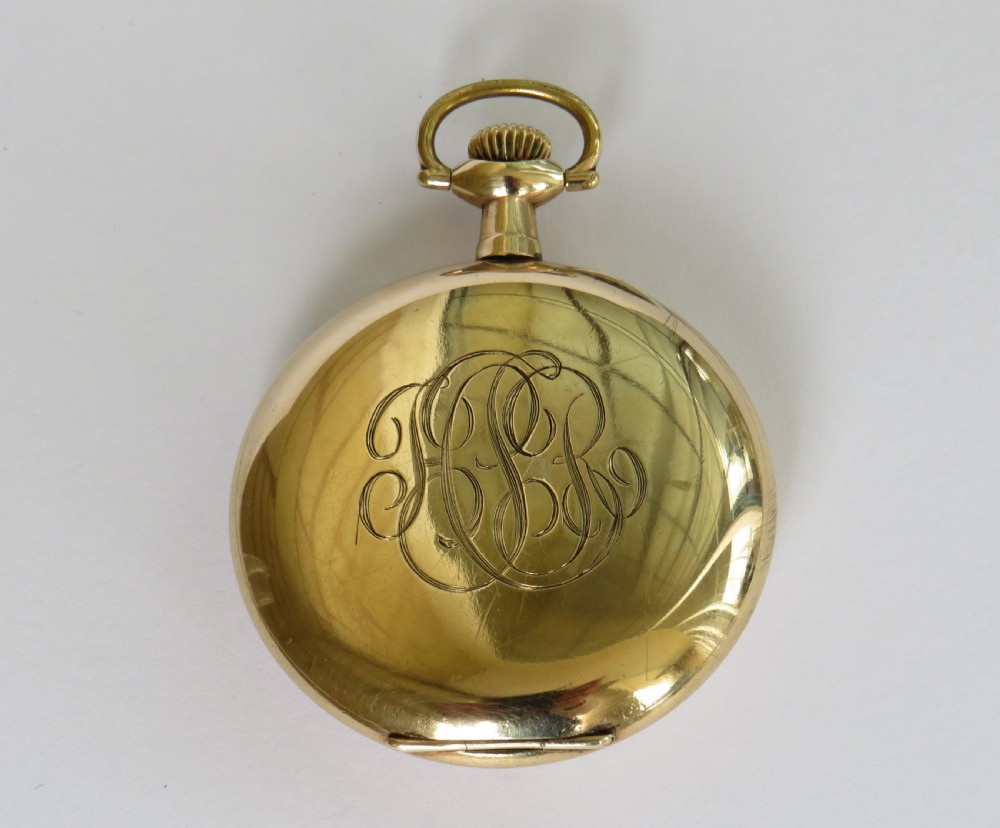Antique 1913 Elgin pocket watch View V
